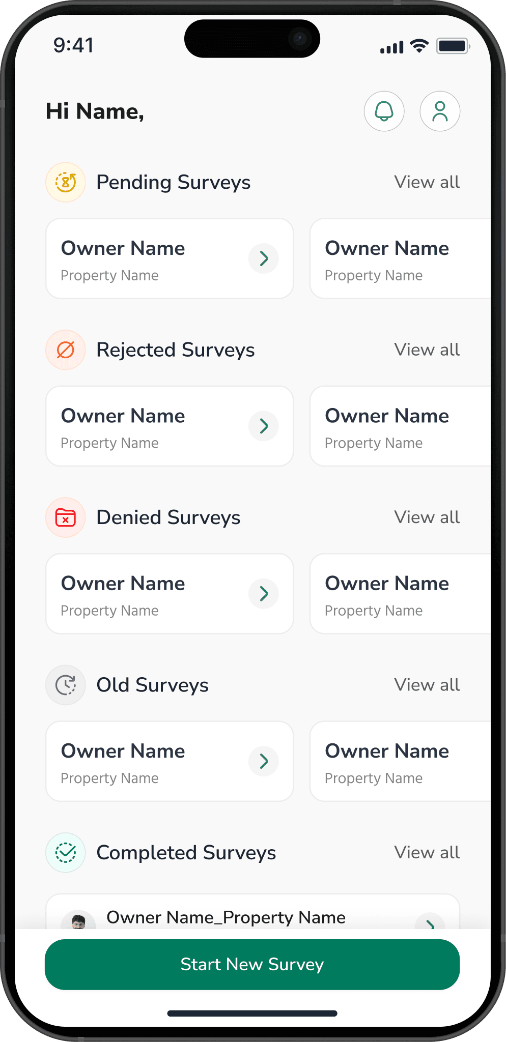 eNetra survey app — property capture
